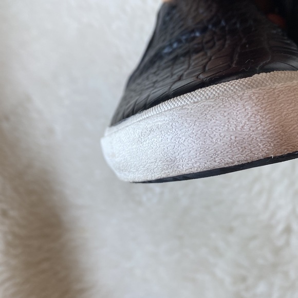 UGG Black Croc Embossed Slip On Sneakers - Picture 9 of 13